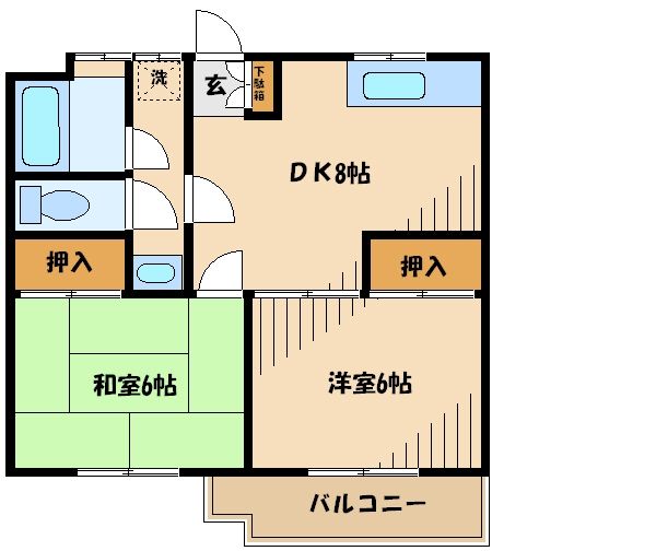 エクセル仙川の間取り写真