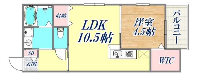 HCフラッツ国玉ガーデン2の間取り写真