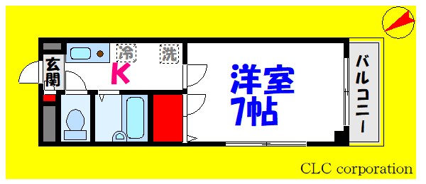 東京メトロ東西線 葛西駅 徒歩3分 4階建 築28年の間取り写真