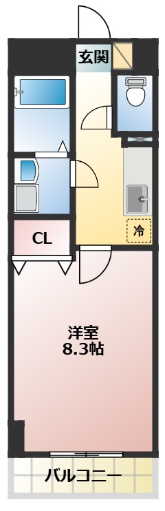 ＪＲ中央本線 神領駅 徒歩9分 4階建 築21年の間取り写真