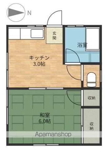 恩地町西貸家の間取り写真