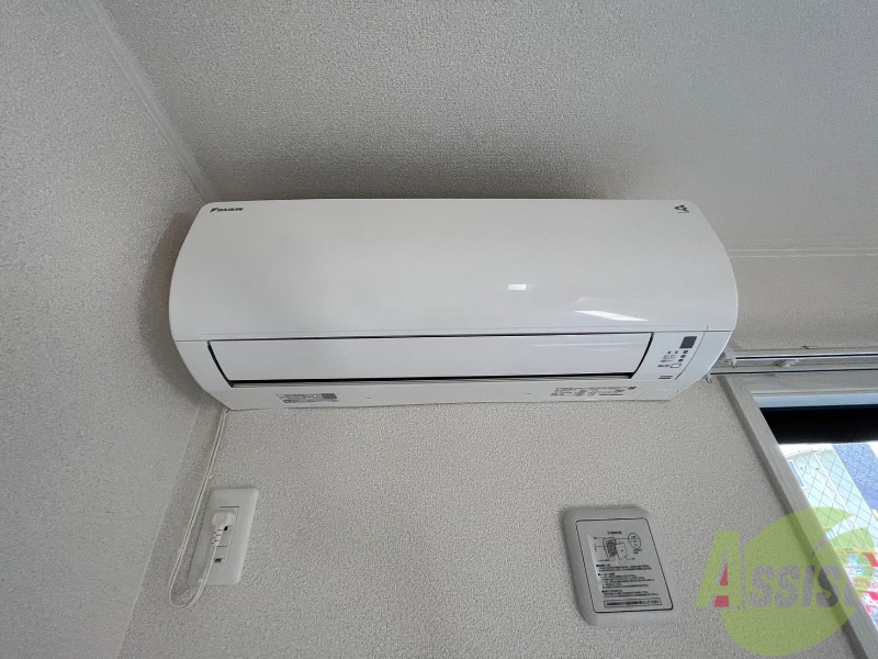 その他設備　エアコンが付いていますので寒暖対策もばっちり。