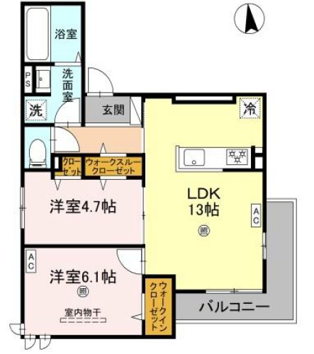 LEGAMEの間取り写真