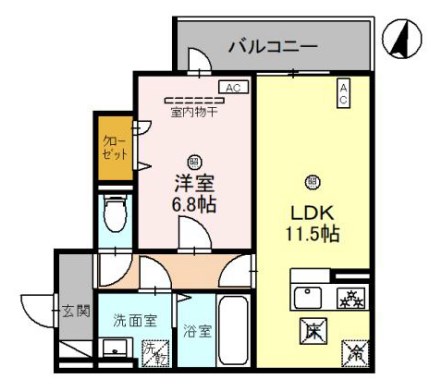 アルコイリス上筒井の間取り写真