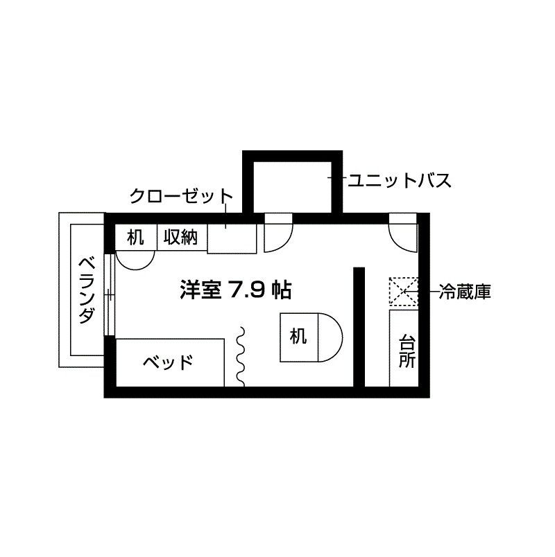 カーサフェミナリア女子学生会館の間取り写真