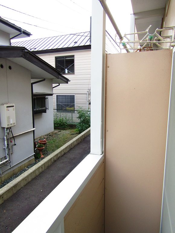バルコニー　洗濯物もしっかり干せます♪