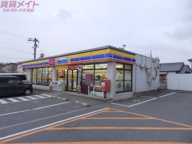 コンビニ　ミニストップ朝明店（コンビニ）まで1216m