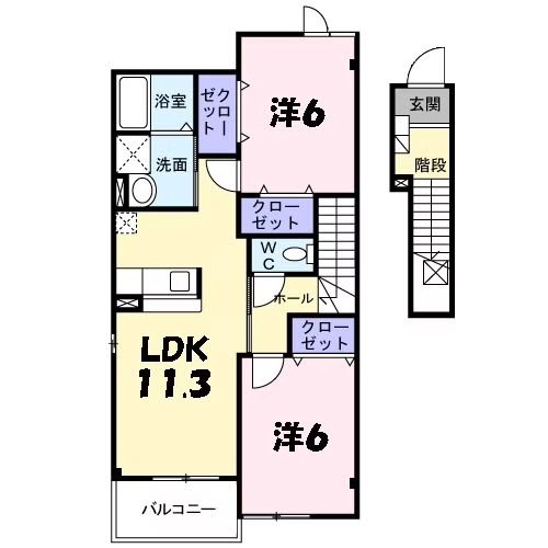 ファミールメゾンの間取り