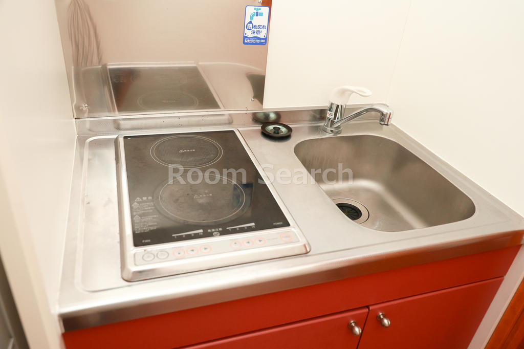 キッチン　2口コンロ、キッチン収納