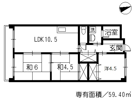 中村ツインビル西館の間取り