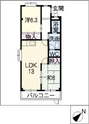 サンステージ滝ノ水の間取り