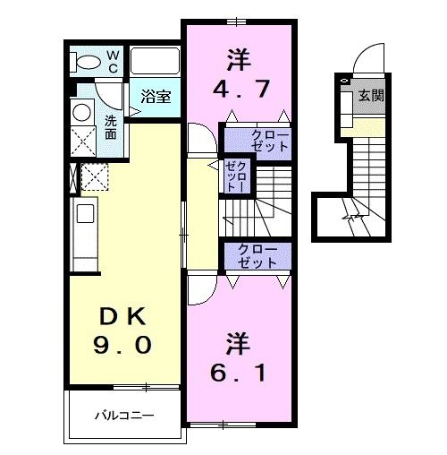 カーサエスタ参番館の間取り