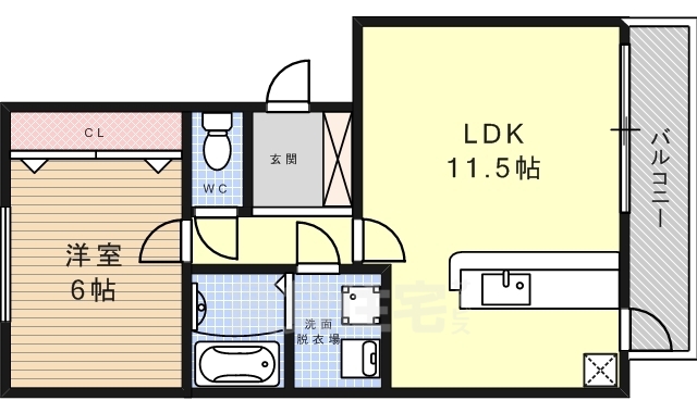 名古屋市瑞穂区松月町のマンションの間取り