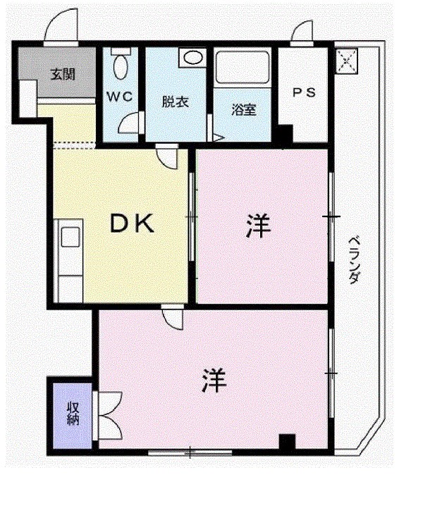 シマヤハイツの間取り