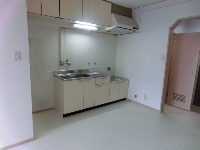 キッチン　写真は別号室のものです。