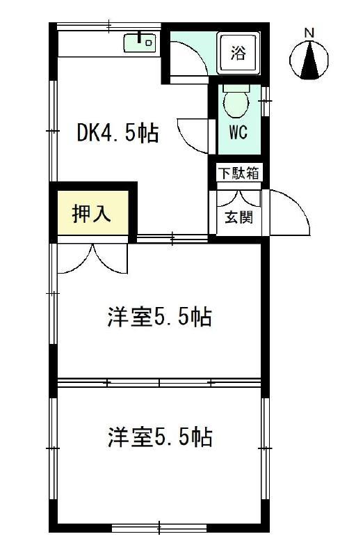 稲毛ハイツの間取り