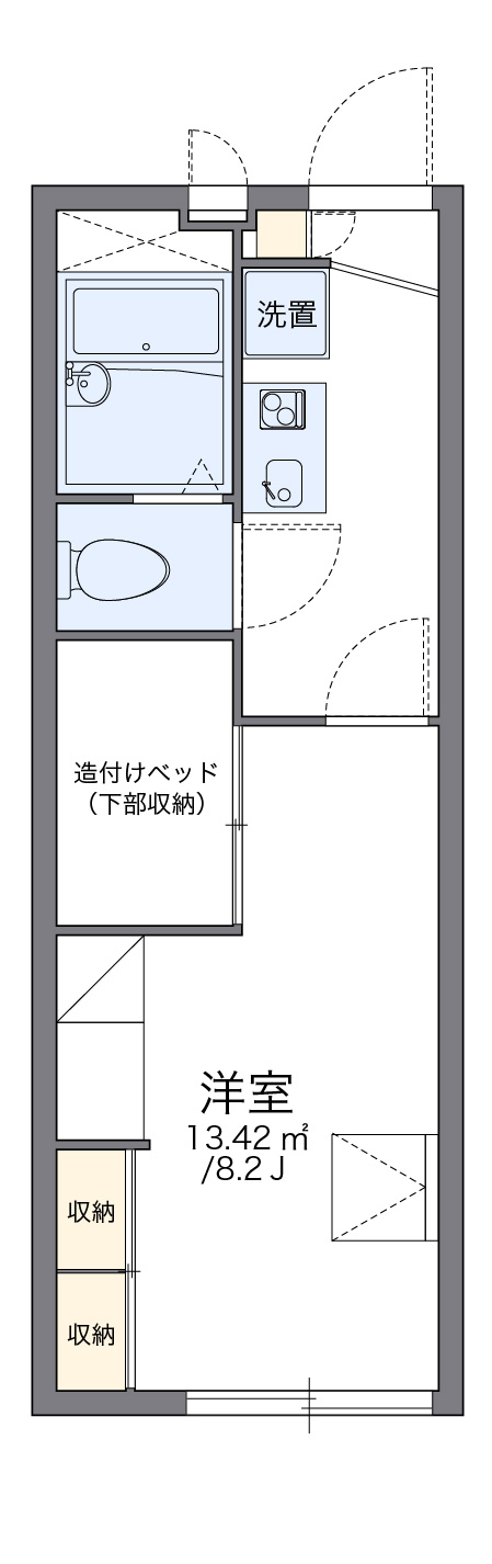 レオパレス秋桜22の間取り