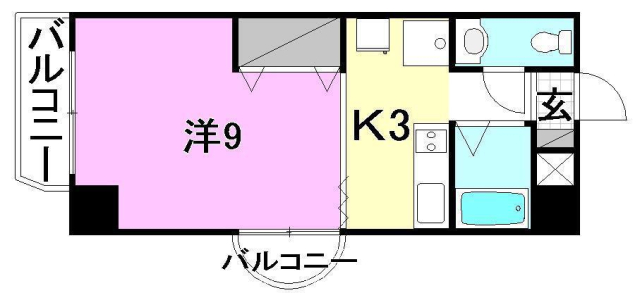 松山市和泉北のマンションの間取り