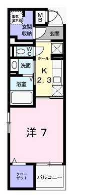 姫路市下寺町のマンションの間取り