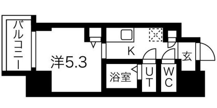 フォーリアライズ昭和南通１の間取り