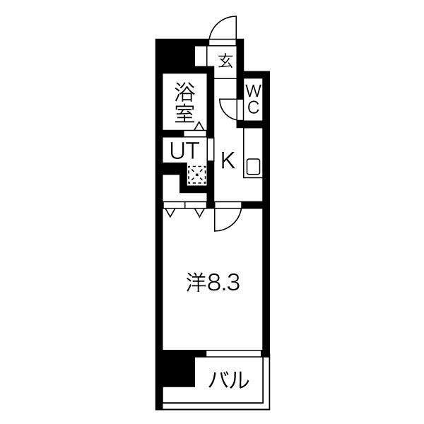 ＩＣＨＩＮＯＭＩＹＡ　ＲＩＳＥの間取り