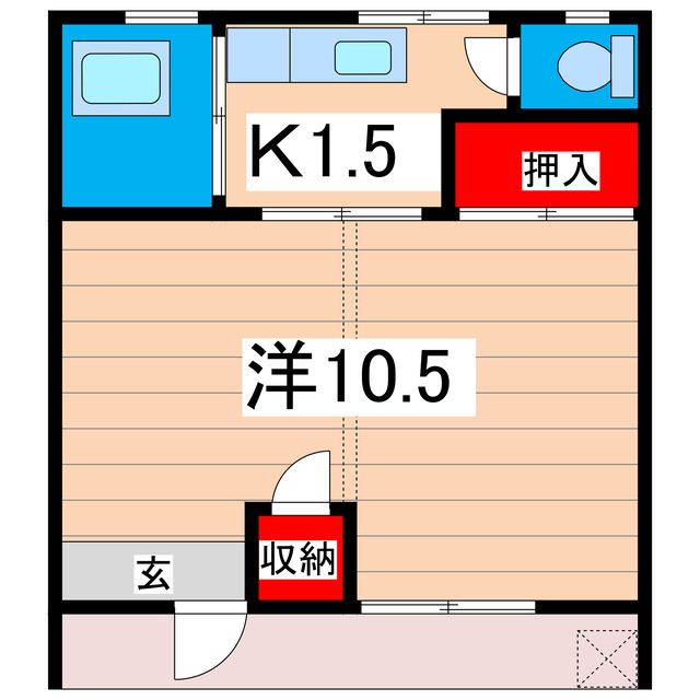 第1大窪荘の間取り