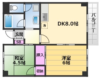 高橋ハイツの間取り