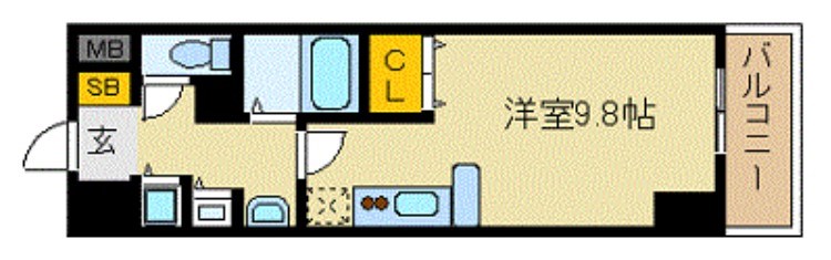 カスタリア三宮の間取り