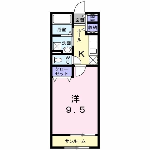 アンソレイユ　メゾンの間取り