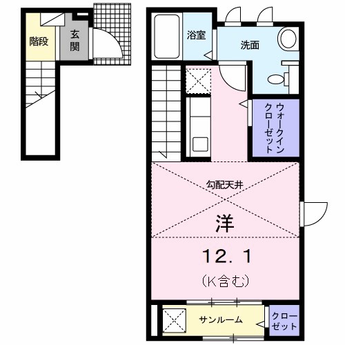 【サンリット　天神の間取り】