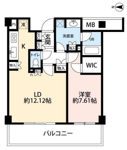 ブライトイースト芝浦の間取り