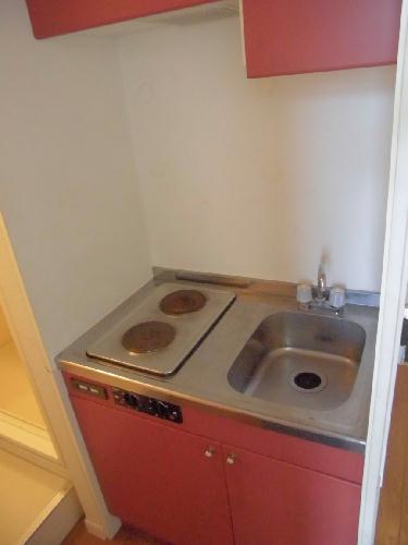 キッチン　2口電気コンロ