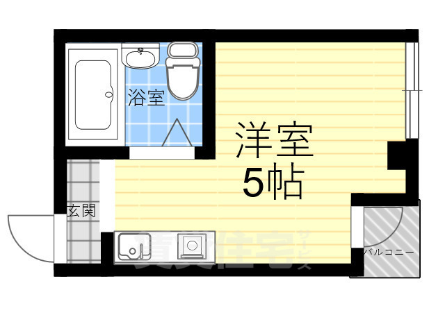 大阪市浪速区大国のマンションの間取り