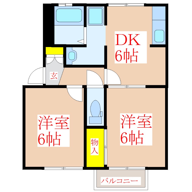 セジュールルポの間取り