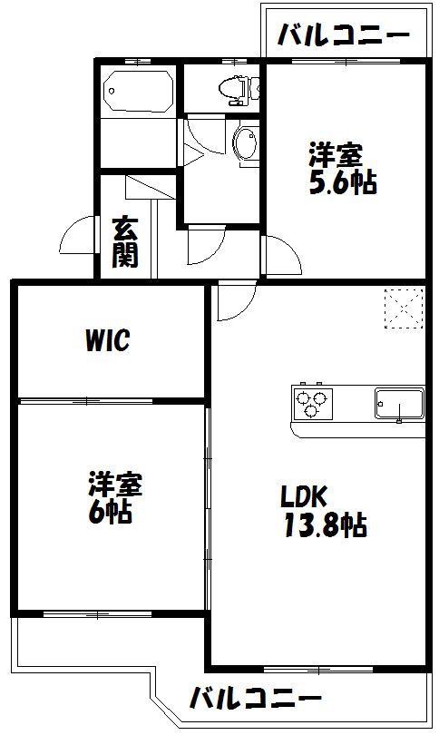 【マンションアカンサスIの間取り】