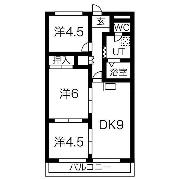 ハイツ花水木の間取り