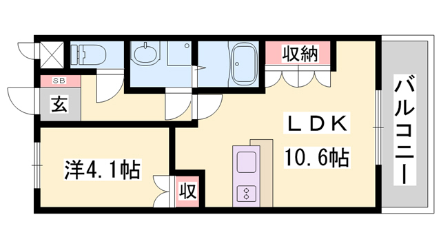 明和マンションIIの間取り