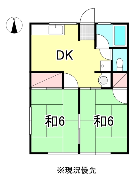 塩脇ハイツＡの間取り