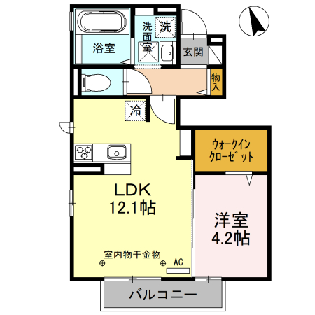 D-room柳原の間取り