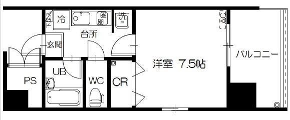 フラットリア仙台駅東の間取り