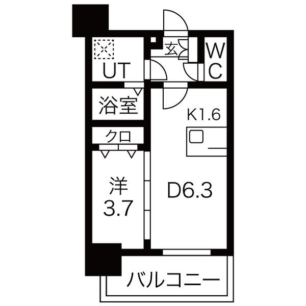 メイクスWアート上前津Vの間取り