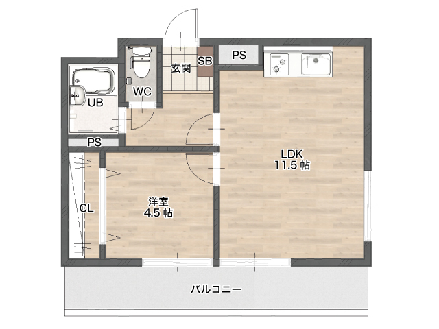 ハイツ田村の間取り