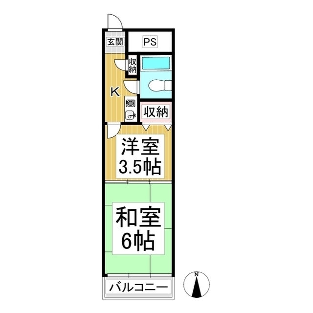 ダイアパレス志賀高原（７１３）の間取り