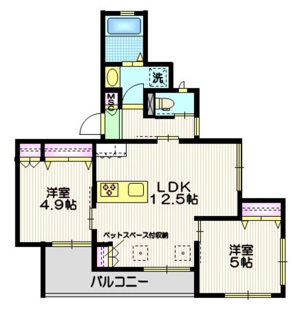 豊島区東池袋のマンションの間取り