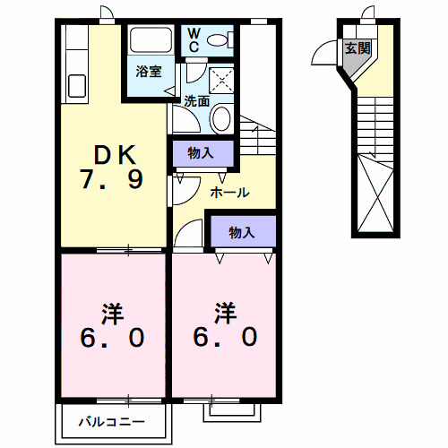 メゾンラフレシールの間取り