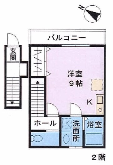 上尾市上町のアパートの間取り