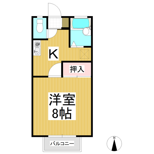 サンハイツ川中島の間取り