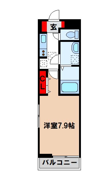 筑紫野市二日市南のアパートの間取り