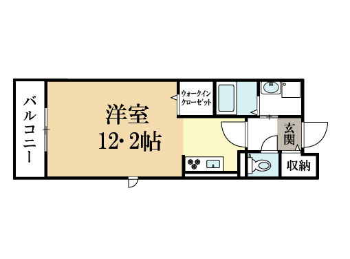 京田辺市草内大切のマンションの間取り