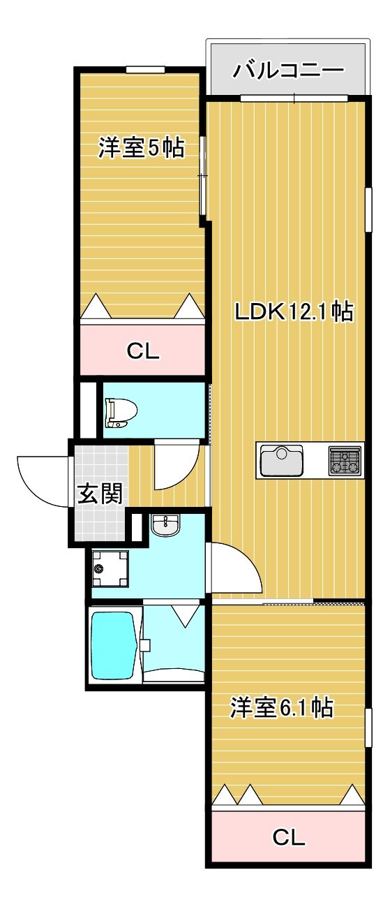 ＣＨＲＯＮＯ桜並木（クロノ桜並木）の間取り